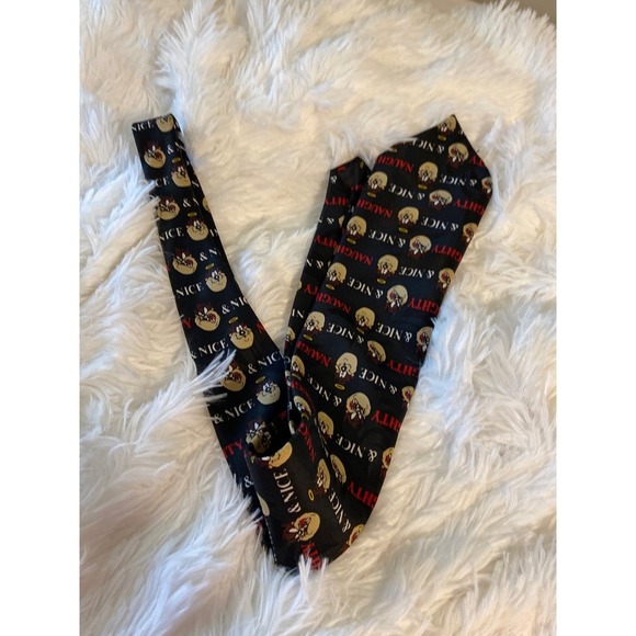 Vintage Tasmanian devil Naughty and nice tie - Picture 6 of 7